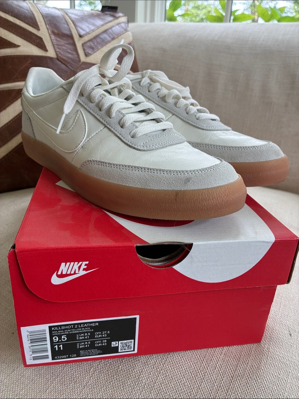 Nike KILLSHOT 2 Leather Sneakers in Sail NEW IN BOX